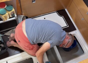 Arbeit in der Bilge